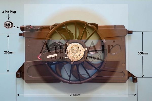 AUTO AIR 05-1266 Radiator Fan Electric Motor Centre Cooling System Fits Ford