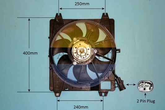 AUTO AIR 05-1810 Radiator Fan Electric Motor Centre Fits Citroen Peugeot Toyota