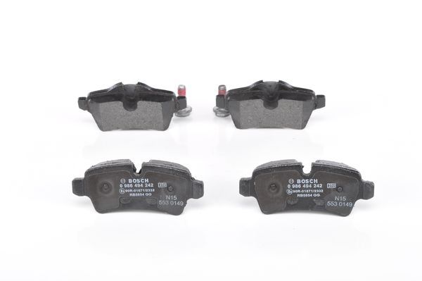 BOSCH 0986494242 Brake Pad Set For Disc Brake Rear 15.9mm Thickness Fits Mini