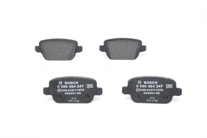 BOSCH 0986494247 Brake Pad Set For Disc Brake Rear Fits Ford Land Rover Volvo