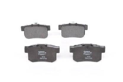 BOSCH 0986494233 Brake Pad Set For Disc Brake Rear 15.5mm Thickness Fits Honda