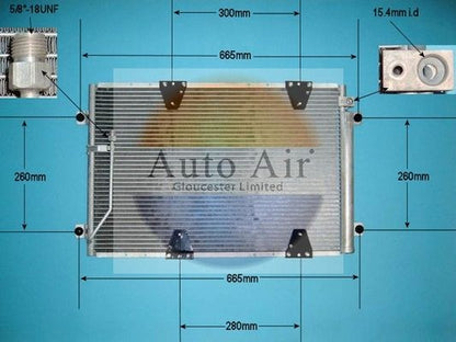 AUTO AIR 16-6108 Air Condenser A/C Air Conditioning Fits Suzuki Grand Vitara