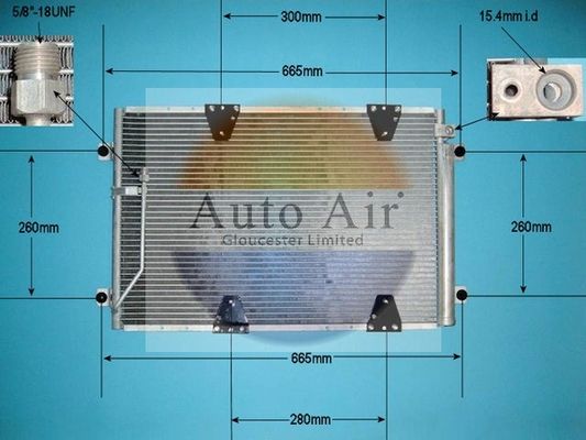 AUTO AIR 16-6108 Air Condenser A/C Air Conditioning Fits Suzuki Grand Vitara