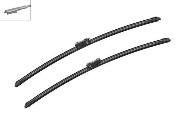 2 x BOSCH AEROTWIN A099S Flat Wiper Blades (Pair) 650/650mm Length Fits Seat