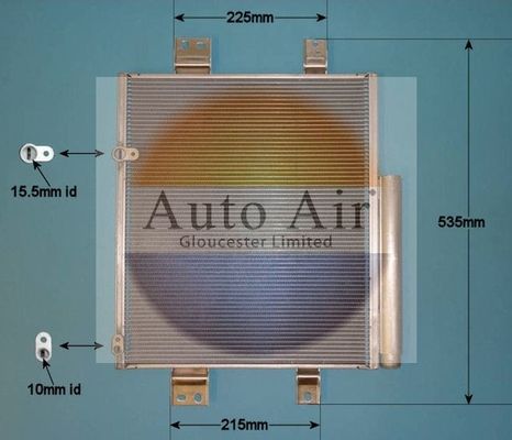 AUTO AIR 16-1363 Air Condenser A/C Air Conditioning Fits Daihatsu Materia