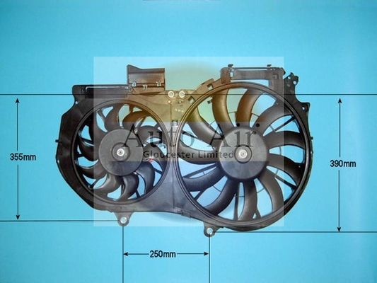 AUTO AIR 05-1121 Radiator Fan Electric Motor Centre Fits Audi A4 Cabriolet