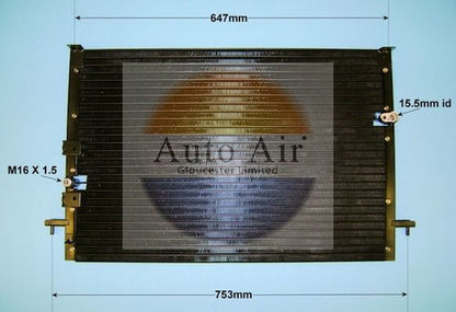 AUTO AIR 16-3934 Air Conditioning Condenser A/C Fits Toyota Previa / Estima