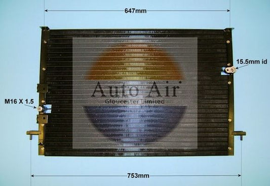 AUTO AIR 16-3934 Air Conditioning Condenser A/C Fits Toyota Previa / Estima