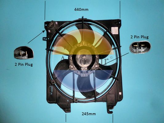 AUTO AIR 05-1243 Radiator Fan Electric Motor Centre Cooling System Fits Ford