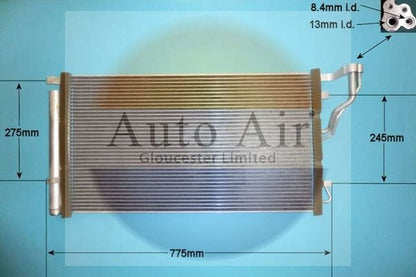 AUTO AIR 16-9831 Air Conditioning Condenser Air Con Replacement Fits Kia Optima