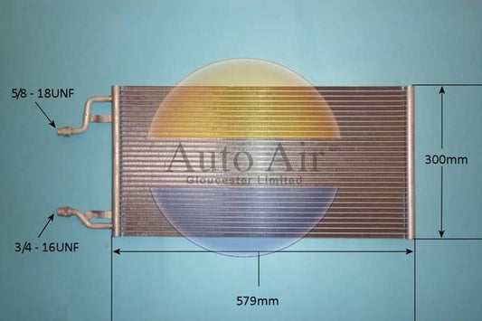 Auto Air 16-0094 A/C Air Con Condenser Air Conditioning Fits Lotus Elise 340R