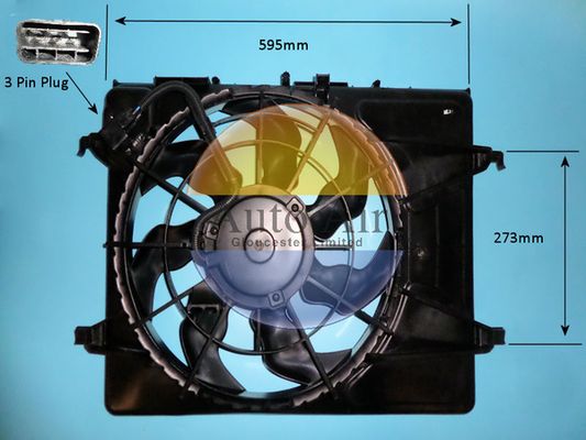 AUTO AIR 05-1440 Radiator Fan Electric Motor Centre Cooling Fits Hyundai i30