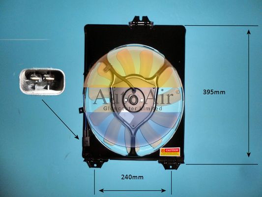 AUTO AIR 05-1365 Radiator Fan Electric Motor Driver Side Fits Fiat Suzuki