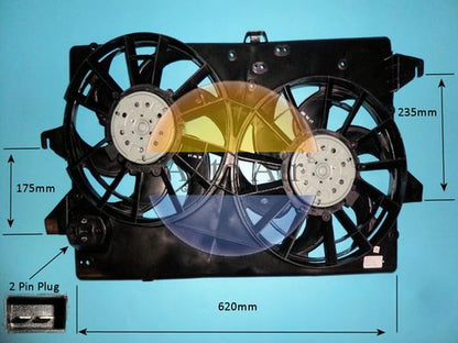 AUTO AIR 05-1146 Radiator Fan Electric Motor Centre Cooling Fits Ford Mondeo
