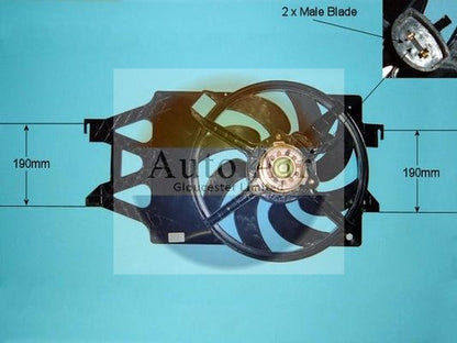AUTO AIR 05-1135 Radiator Fan Electric Motor Centre Cooling System Fits Ford