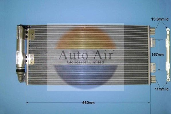 AUTO AIR 16-6588A Air Conditioning Condenser A/C Fits Land Rover Freelander