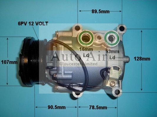 Auto Air 14-9715P A/C Air Con Compressor Air Conditioning Fits Ford Mazda