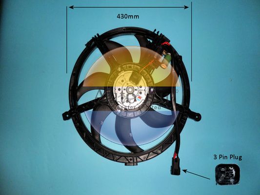 AUTO AIR 05-1055 Radiator Fan Electric Motor Centre Cooling System Fits Mini