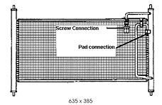 AUTO AIR 16-1232 Air Condenser A/C Air Conditioning Fits Nissan Vanette Cargo