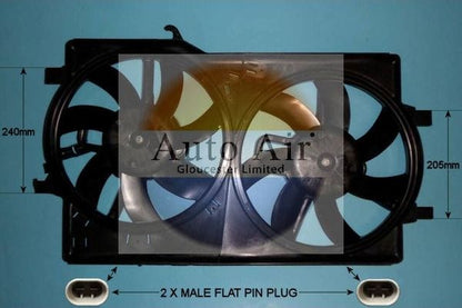 AUTO AIR 05-1027 Radiator Fan Electric Motor Centre Fits Alfa Romeo Giulietta