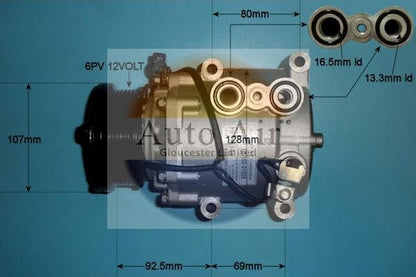 Auto Air 14-0325P A/C Compressor Air Conditioning Fits Ford Mondeo Transit