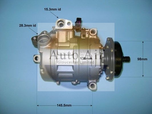AUTO AIR 14-1263P Air Conditioning Compressor A/C Air Con Replacement Fits VW
