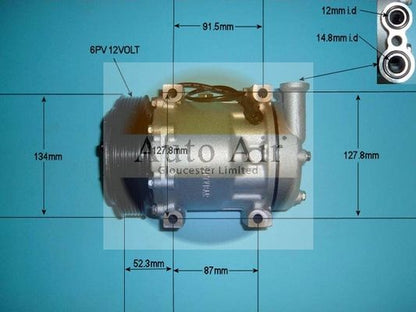AUTO AIR 14-1157P Air Compressor A/C Air Conditioning Fits Alfa Romeo 156 GT