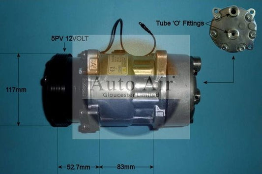 Auto Air 14-7882P A/C Compressor Air Conditioning Fits Citroen Fiat Peugeot
