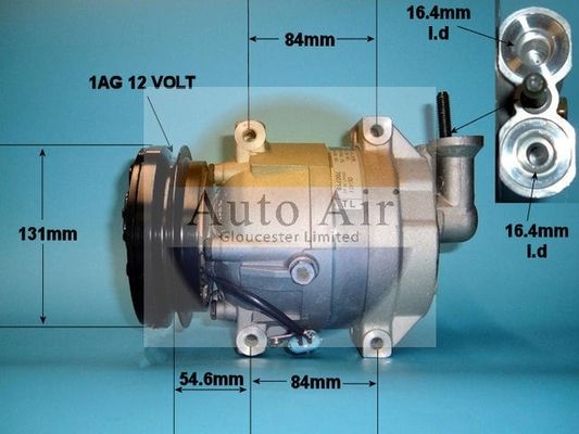 AUTO AIR 14-1168 Air Compressor A/C Air Con Air Conditioning Fits Daewoo Lanos