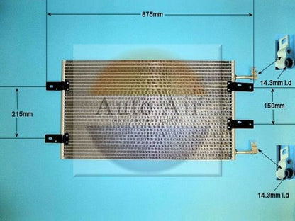 AUTO AIR 16-1380A Air Conditioning Condenser Fits Nissan Renault Vauxhall