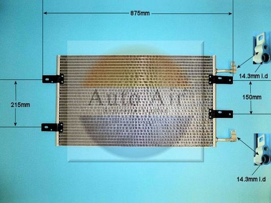 AUTO AIR 16-1380A Air Conditioning Condenser Fits Nissan Renault Vauxhall