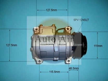 Auto Air 14-0750P A/C Air Con Compressor Air Conditioning 12V Voltage Fits BMW