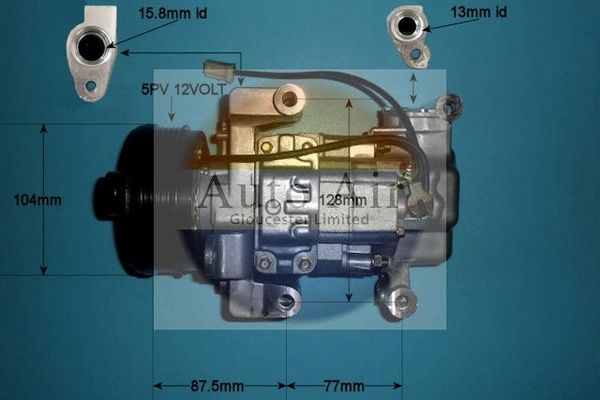 AUTO AIR 14-0079P Air Compressor A/C Air Con Air Conditioning Fits Mazda Mazda3