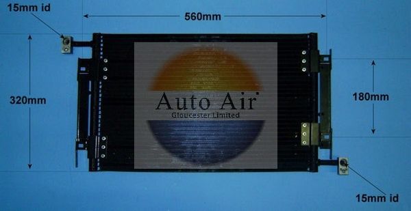AUTO AIR 16-9782 Air Conditioning Condenser Air Con Replacement Fits Fiat Marea