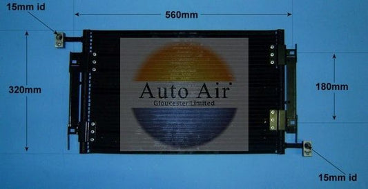 AUTO AIR 16-9782 Air Conditioning Condenser Air Con Replacement Fits Fiat Marea