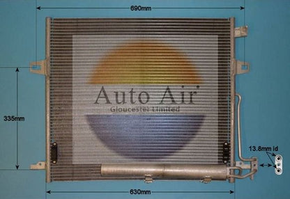 AUTO AIR 16-9946 Air Conditioning Condenser Fits Mercedes-Benz M-Class GL-Class