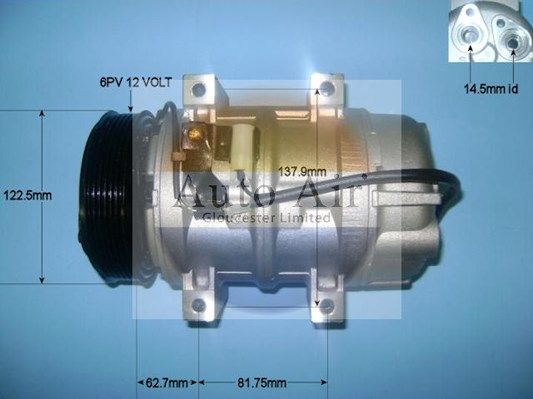 AUTO AIR 14-9700P Air Conditioning Compressor A/C Air Con Replacement For Volvo
