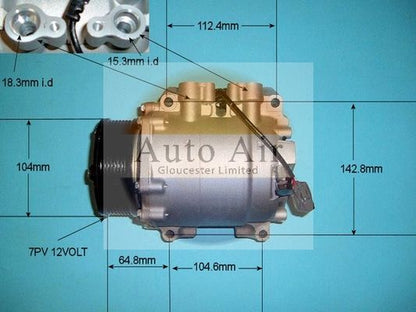 Auto Air 14-9724P A/C Air Con Compressor Air Conditioning Fits Honda Accord CR-V
