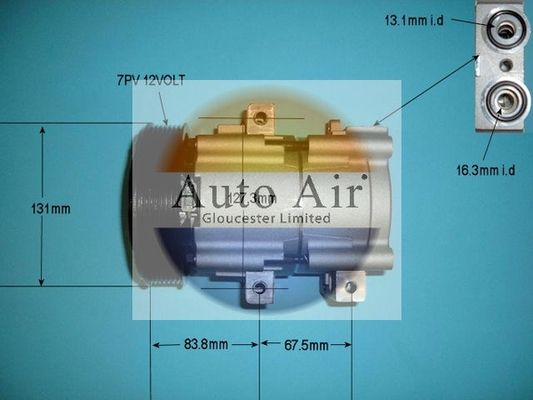 AUTO AIR 14-8146P Air Compressor A/C Air Conditioning Fits Ford Transit LTI TX