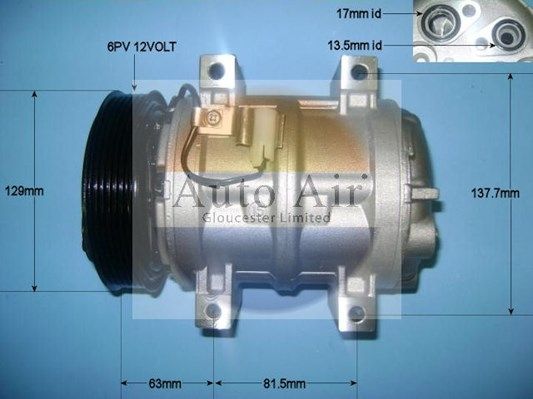 Auto Air 14-9648P A/C Compressor Air Conditioning Fits Volvo C70 S40 S70 V40 V70