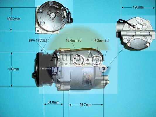 Auto Air 14-9662P A/C Air Con Compressor Air Conditioning 12V Voltage Fits Ford