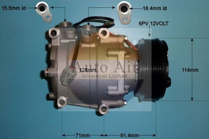 AUTO AIR 14-3571P Air Compressor A/C Air Conditioning Fits Honda Civic Stream