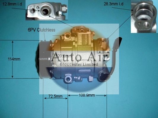 AUTO AIR 14-9718P Air Compressor A/C Air Conditioning Fits Audi Seat Skoda VW