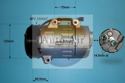 Auto Air 14-0097P A/C Air Con Compressor Air Conditioning Fits Ford Volvo