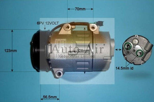 Auto Air 14-0097P A/C Air Con Compressor Air Conditioning Fits Ford Volvo
