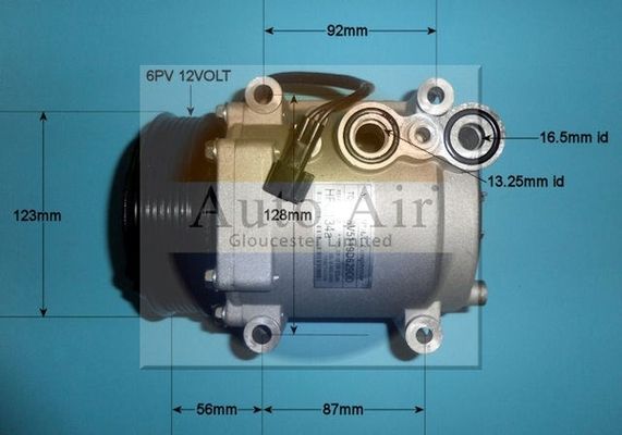 Auto Air 14-9758P A/C Compressor Air Conditioning Fits Ford Fiesta Mazda Mazda2