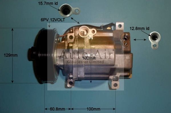 Auto Air 14-0080P A/C Air Con Compressor Air Conditioning Fits Mazda Mazda3