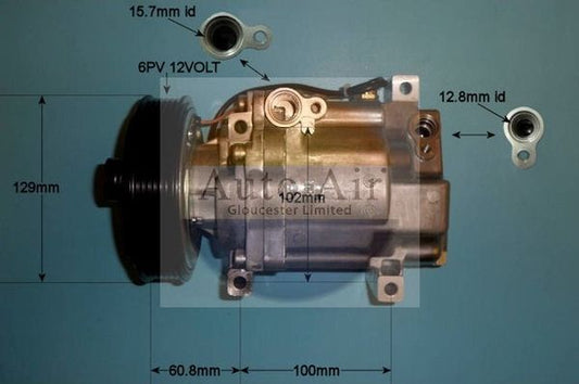 Auto Air 14-0080P A/C Air Con Compressor Air Conditioning Fits Mazda Mazda3