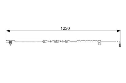 BOSCH 1987473022 Brake Pad Wear Warning Contact Front Fits Range Rover Sport