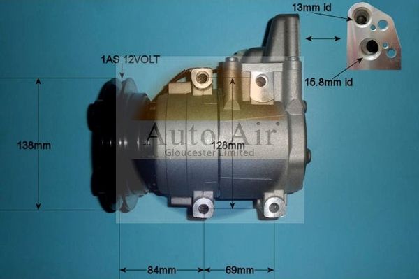 Auto Air 14-0126P A/C Air Con Compressor Air Conditioning Fits Ford Mazda